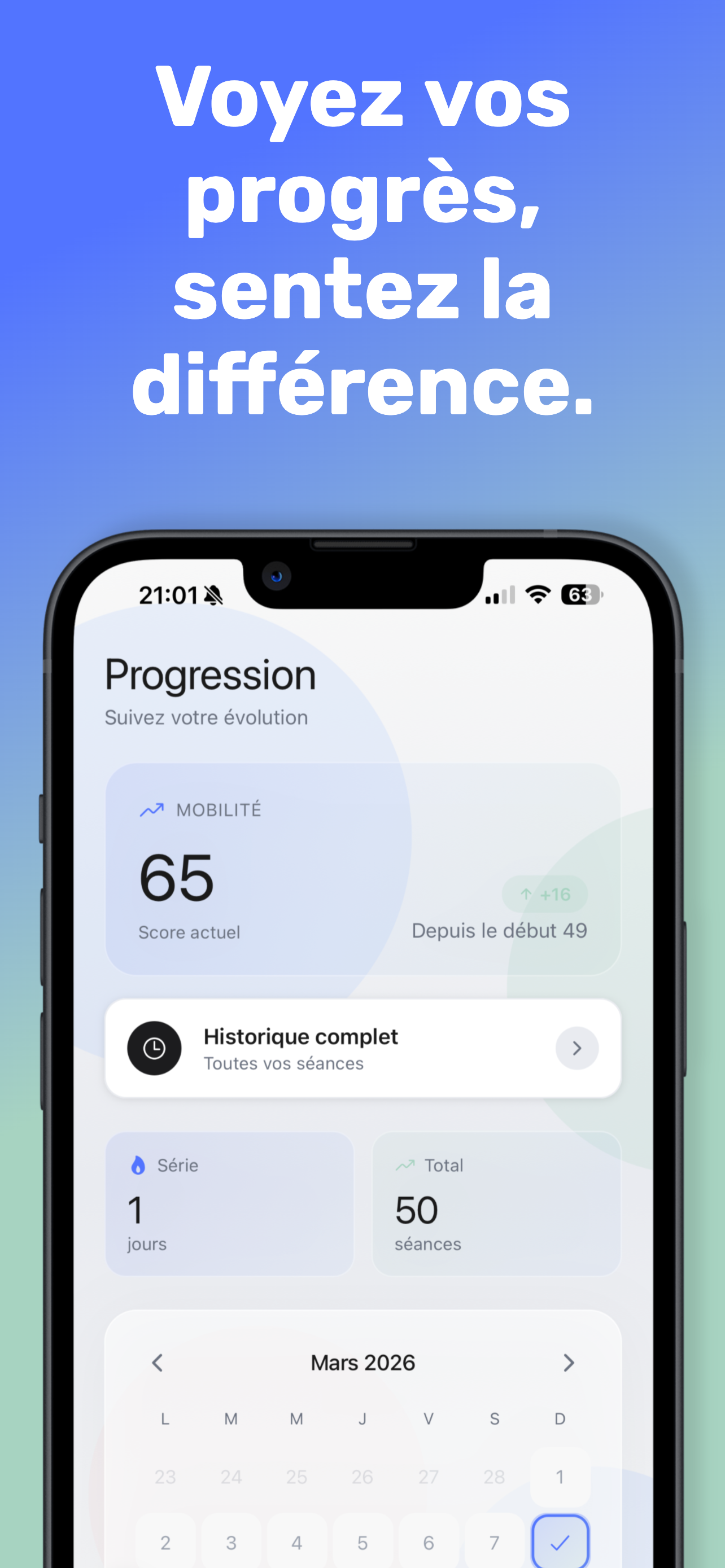 Suivi de progression